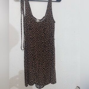 American Eagle Outfitters Black and Pink Mini Dress